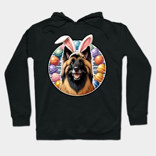 Belgian Tervuren Enjoys Easter Festivities in Bunny Ears Hoodie